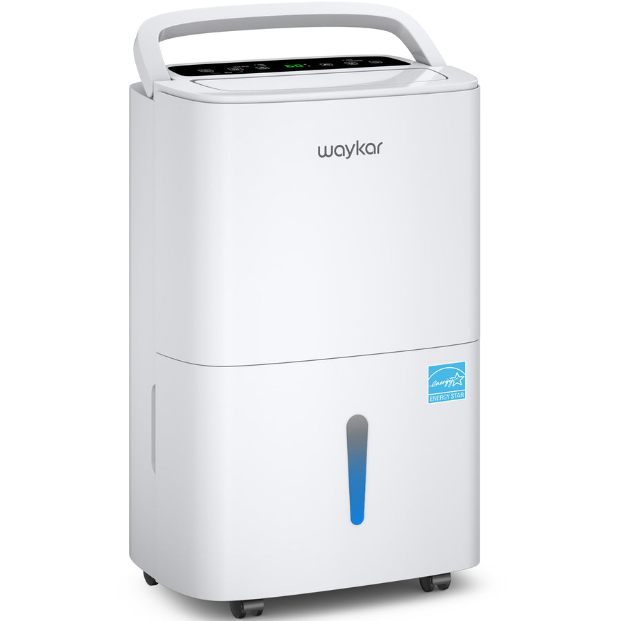 80-Pint Dehumidifier: For Spaces up to 5,000 sq ft with Drain Hose, Handle, Auto Defrost and Self Drying Features