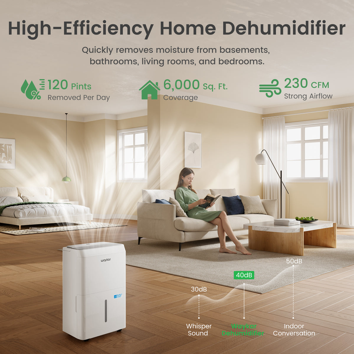 ENERGY STAR Most Efficient Dehumidifier – Available in 80, 120, and 150 Pints.