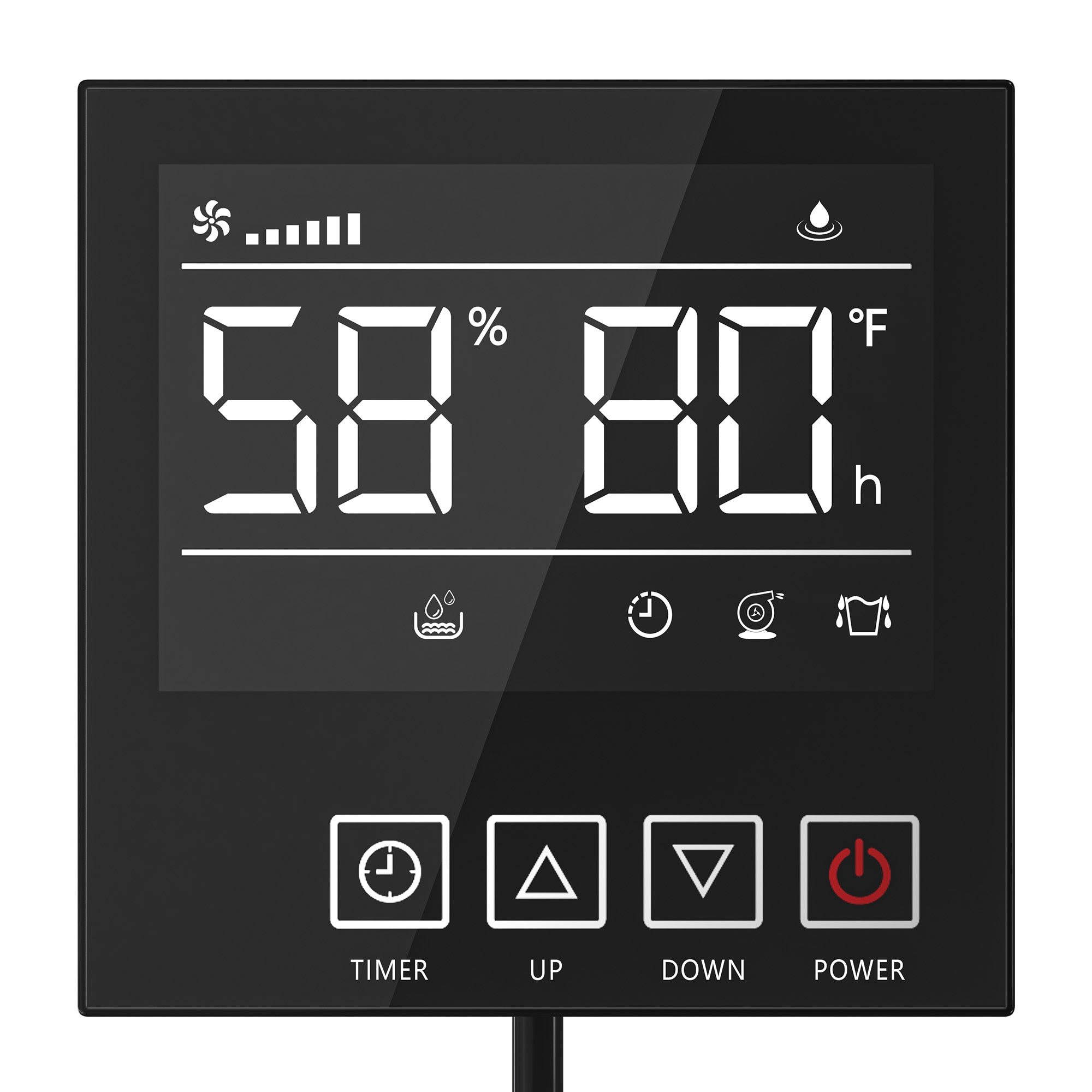 Wired Remote Controller for Waykar CPG130A Commercial Dehumidifier – Effortless Humidity Control with Auto Defrost & 24-Hour Timer