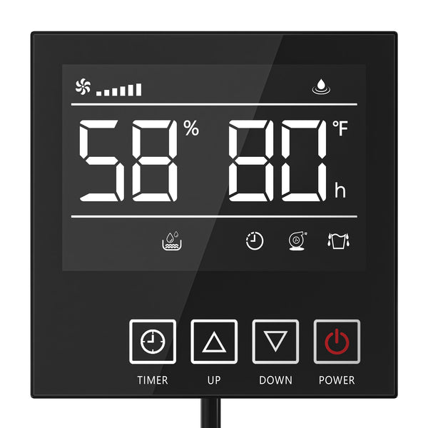 Wired Remote Controller for Waykar CPG130A Commercial Dehumidifier – Effortless Humidity Control with Auto Defrost & 24-Hour Timer