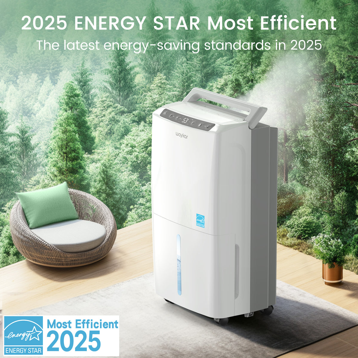 Upgraded 34 Pints Dehumidifier, ENERGY STAR Most Efficient 2025, Quiet 33dB