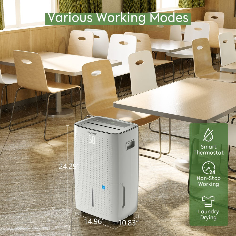 80 Pints Energy Star Dehumidifier for Spaces up to 5,000 Sq. Ft at Hom –  Waykar